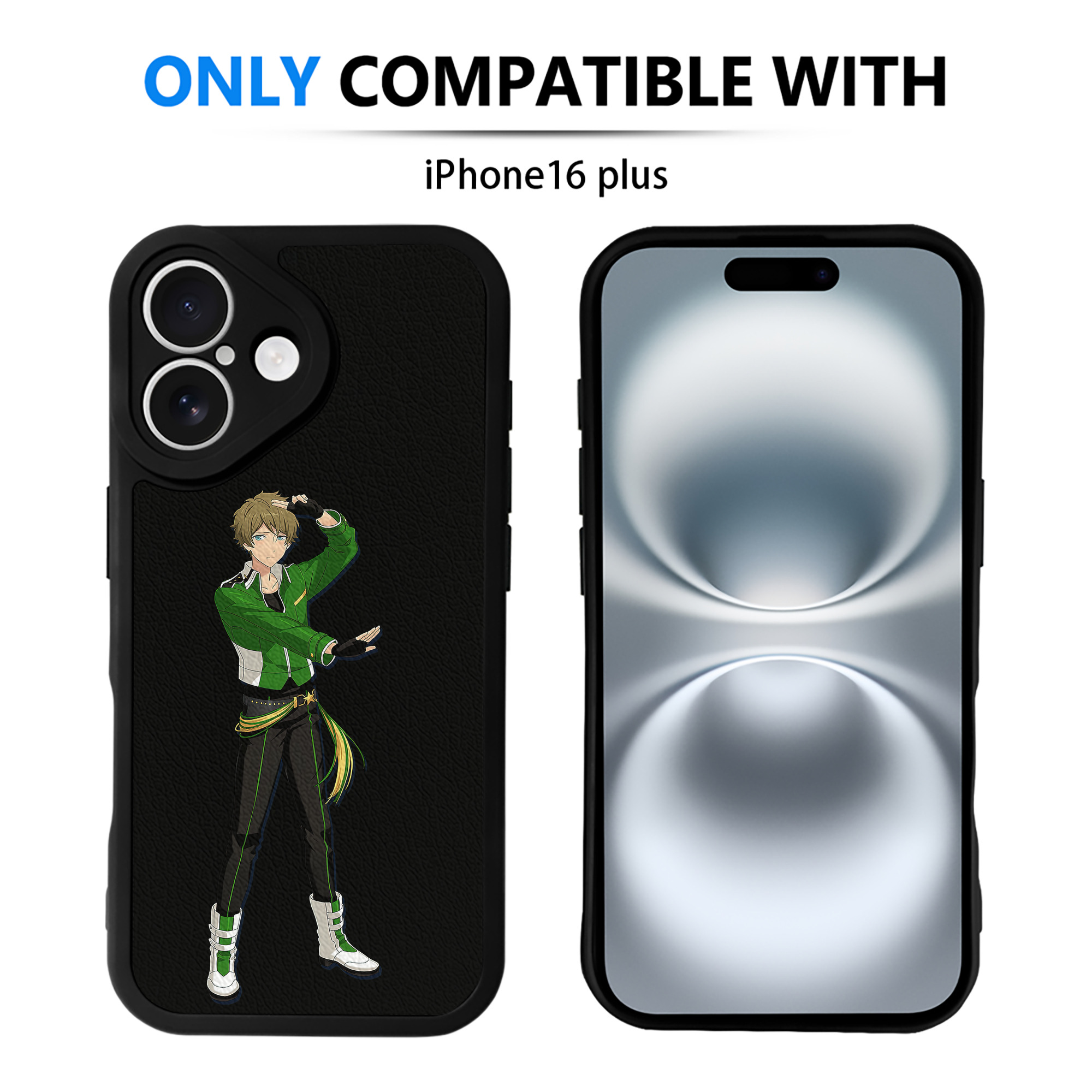 （画像用） あんさんぶるスターズ! Ensemble Stars 【iPhone 16シリーズ対応】シリコンスマホケース（レザー調） 材質：シリコン